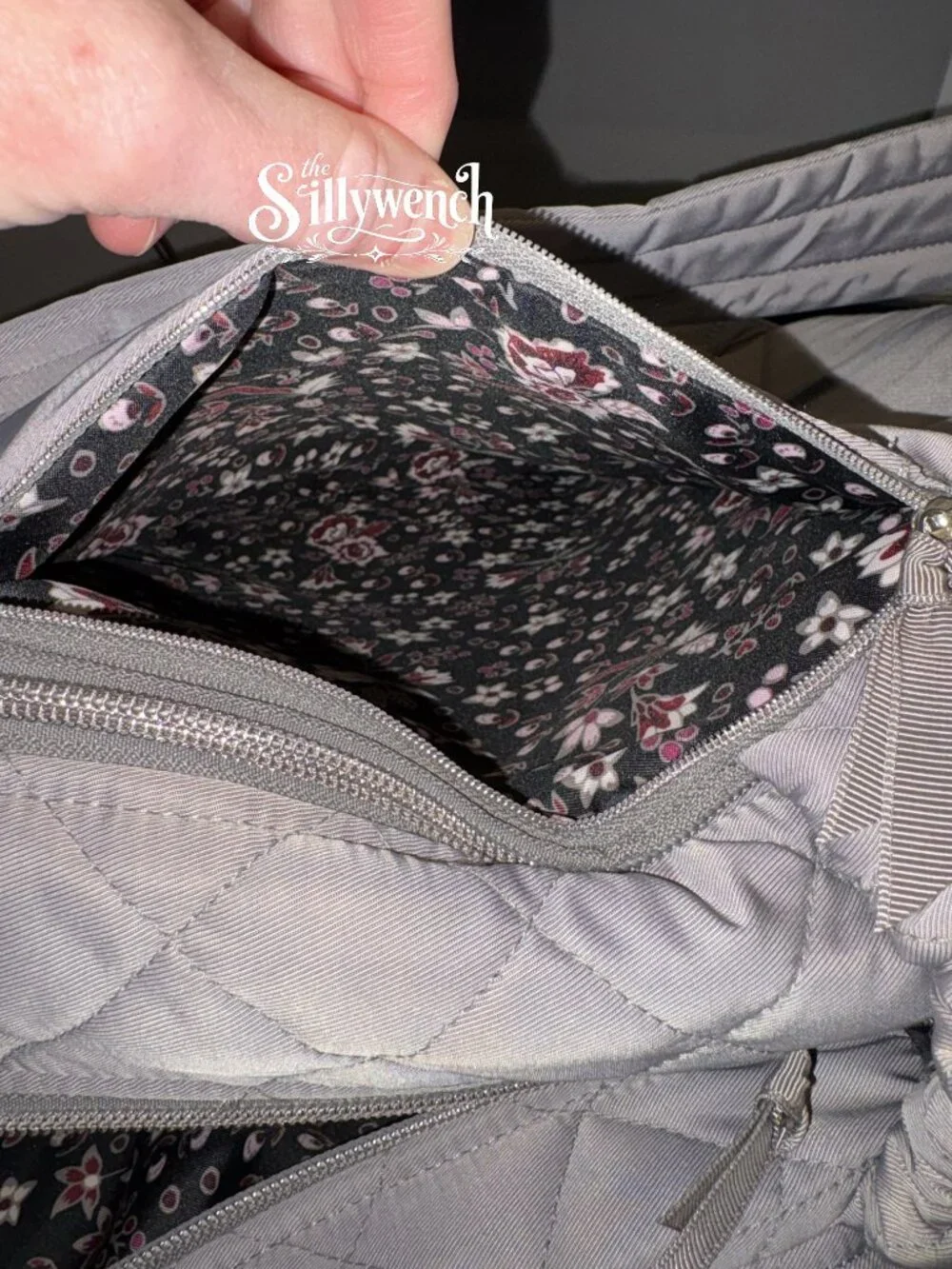 Vera Bradley Tranquil Grey Campus Backpack in Performance Twill